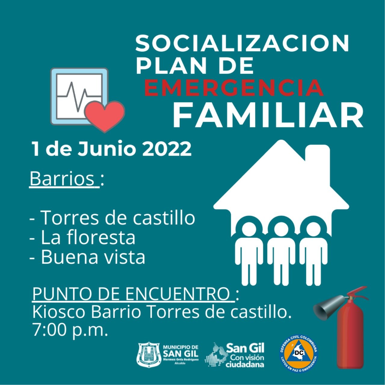 Socializaci N Del Plan De Emergencia Familiar En Barrios De San Gil