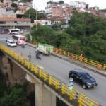mantenimiento del puente Rojas Pinilla en San Gil